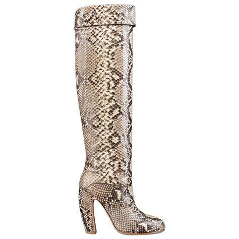 gold prada boots|Prada snakeskin boots.